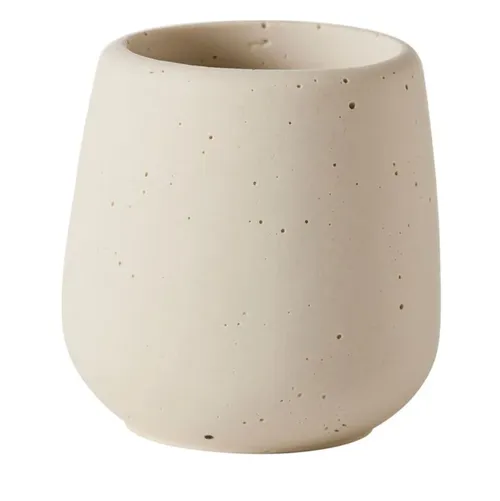 Cream Brown Toothbrush Holder