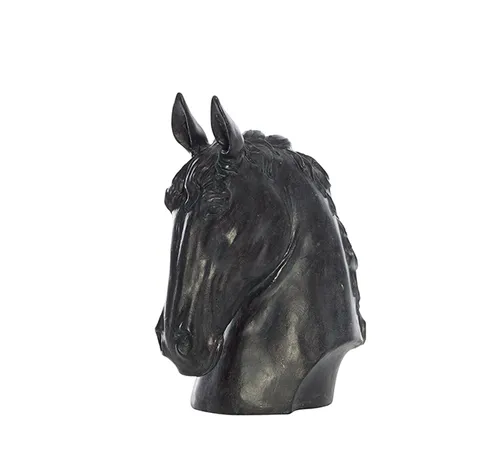 Horse head blk resin
