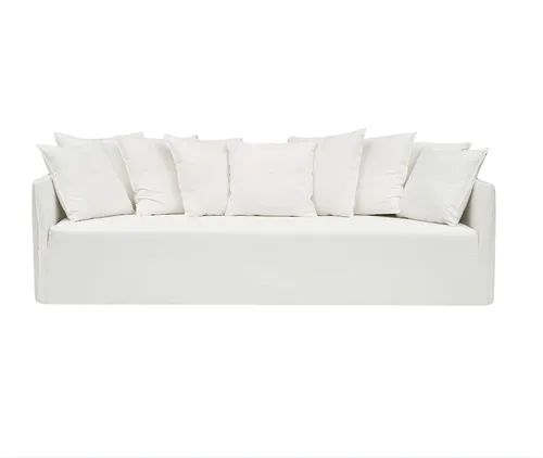 3 - 4 Seater Lounge Cream Linen