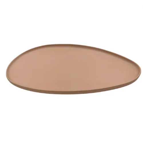 Ceramic teardrop pink platter