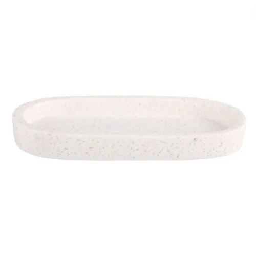Terrazzo stone white platter