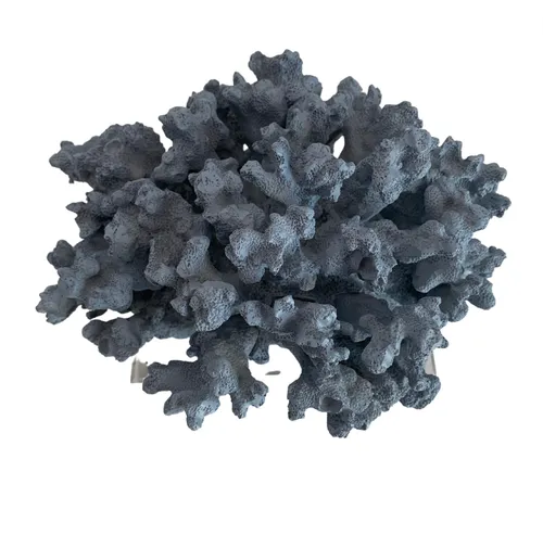 Blue coral on acrylic stand small