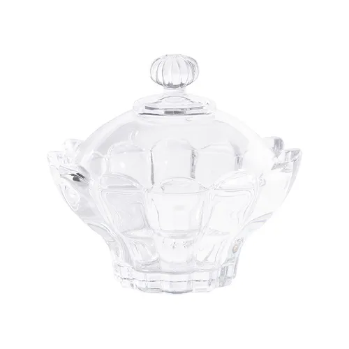 Glass Petal Lidded Bowl