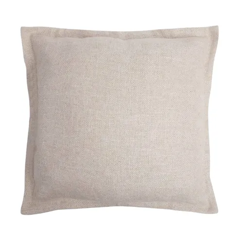 Ivory Woven Linen Cushion