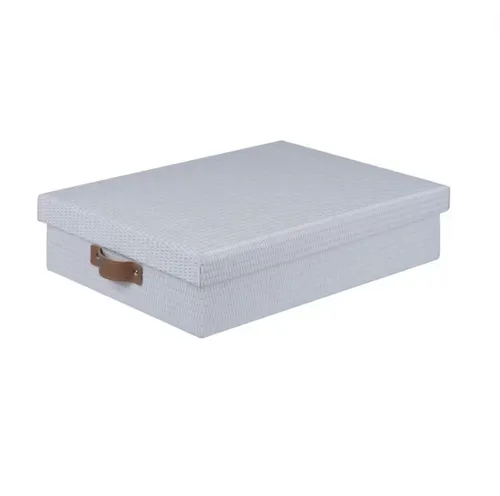 Woven White Office Storage Box