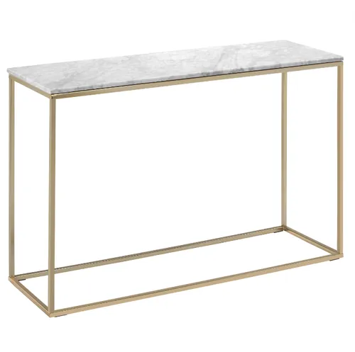 Gold Metal Frame Marble Console
