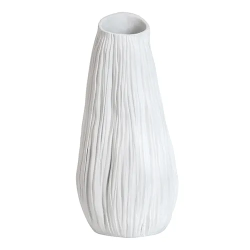 Resin White Vase Large