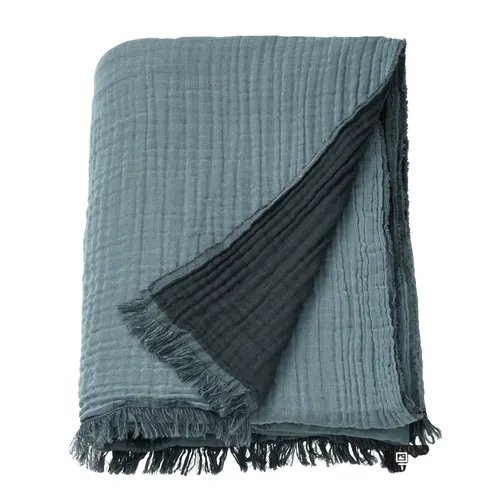 Blue Reversible Throw