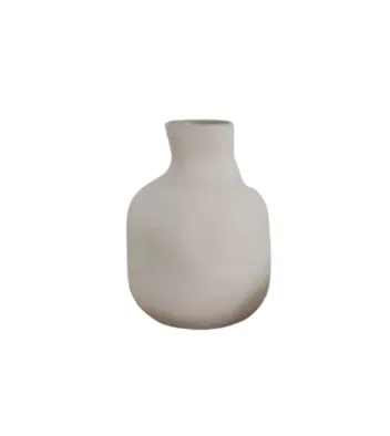 Ceramic grey bottle vase 