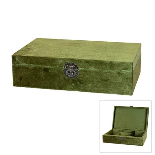 Velvet lime rectangle box 