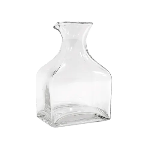 Clear Glass Square Jug Small