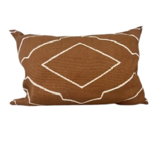 Rust Diamond Lumber Cushion