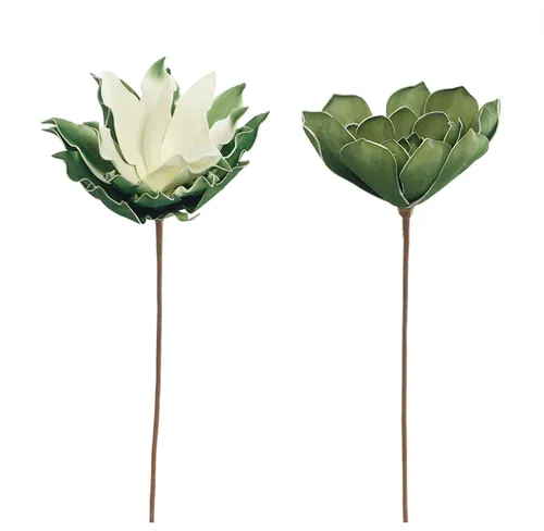 Pvc green cream stem 2ass