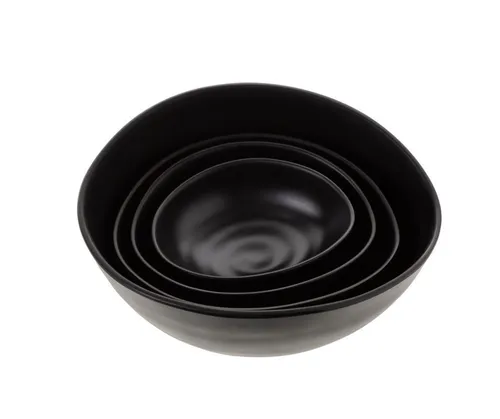 Black Melamine Bowl 