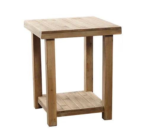 Timber side table square