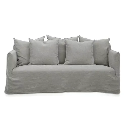 4 Seater Lounge Grey Linen 