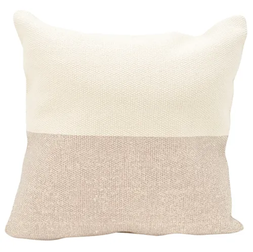 Sand /Cream canvas poly cushion