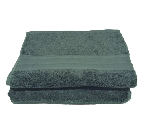 Bath Towel - Green Jacquard