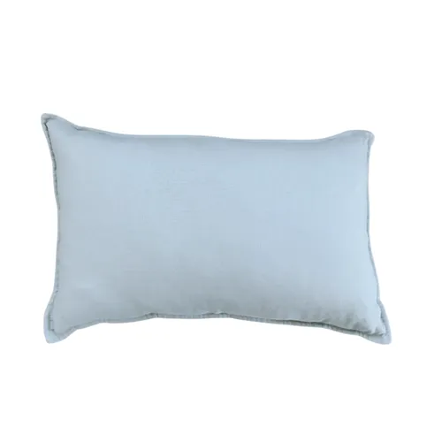 Duck Egg Blue Lumber Feather Cushion