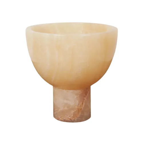 Hand Made Onyx Standing Bowl