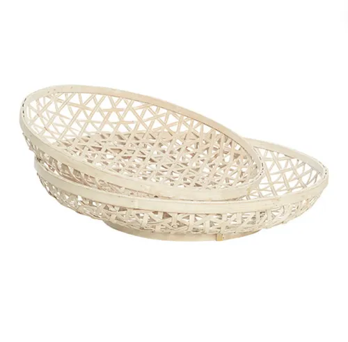 Criss Cross Bamboo Tray