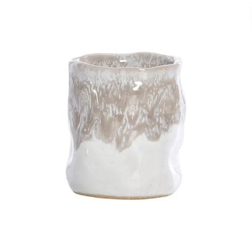 Beige / Cream Ceramic Cup Holder