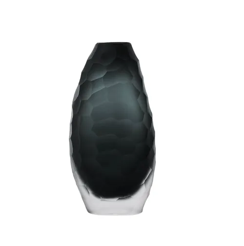Etched Vase Dark Smoke