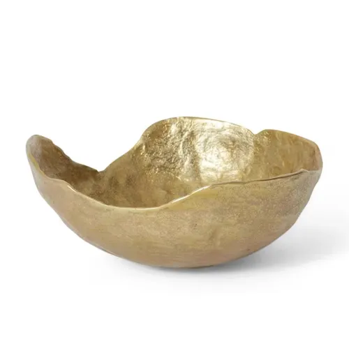 Gold Metal Decor Bowl