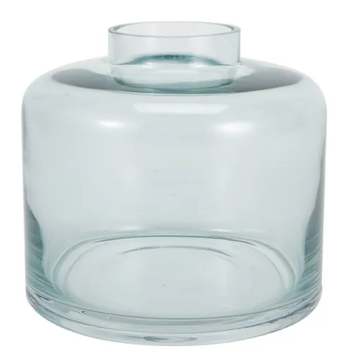 Glass grey bud vase
