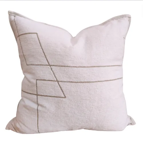 Geo Chic Feather Cushion
