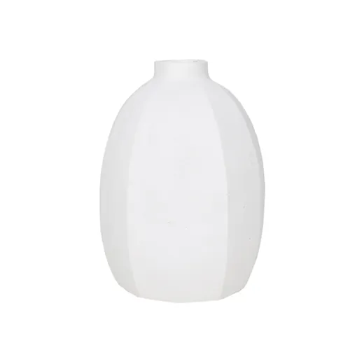 White Chalk Vase Narrow Neck