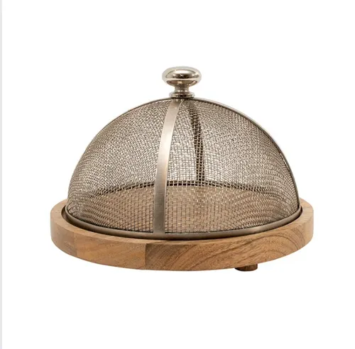 Cloche metal cheese board