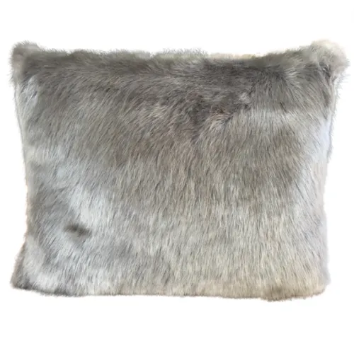 Brown latte lux fur cushion