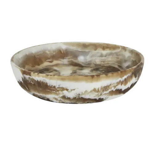 Swirl Resin Serving Bowl Latte