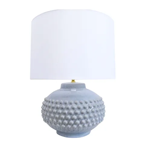 Pale Blue Dimple Lamp