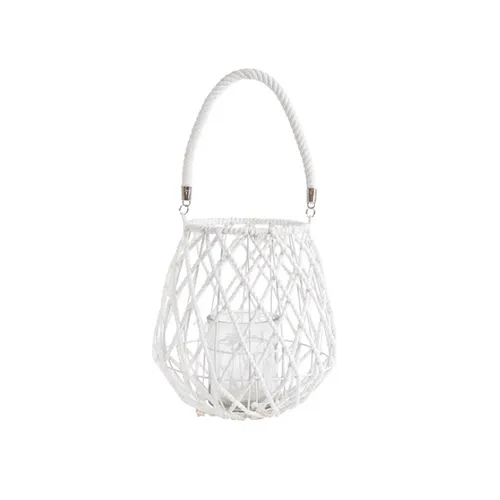 White rope lantern sml