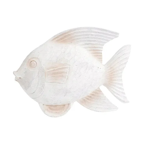Fish wooden white large