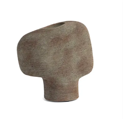 Ribbed Vase Natural
