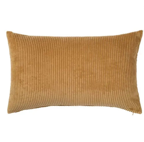 Mustard cordoroy feather lumber cushion
