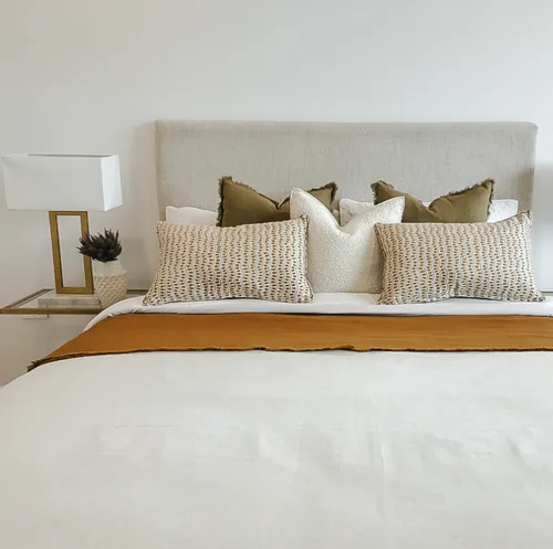 QB White Plain Cotton Set