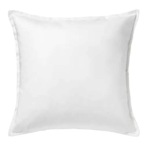 White plain feather cushion