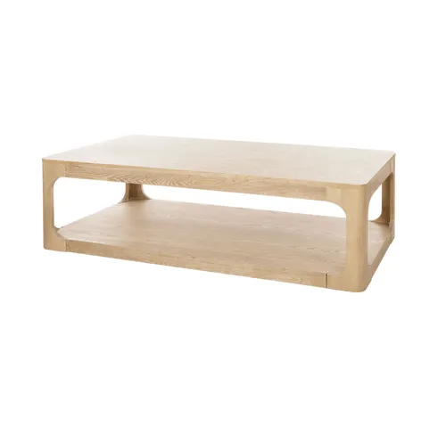 Natural Wash Wooden Coffee Table