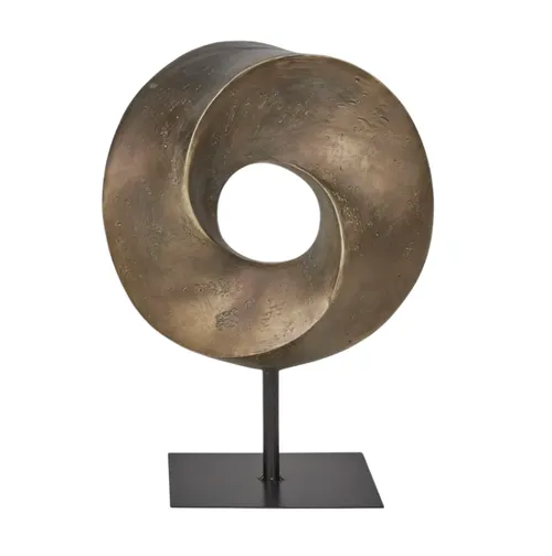 Abstract Sculpture Bronze On Stand