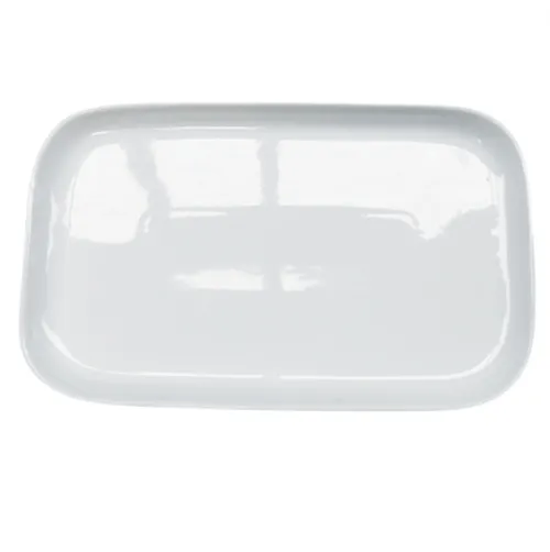 White Gloss Ceramic Rectangle Platter
