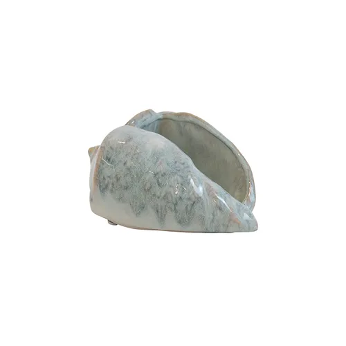 Teal ceramic shell