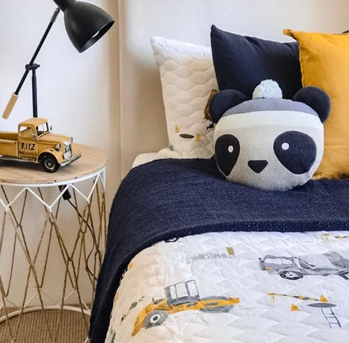 SB Boys Construction Quilted Set