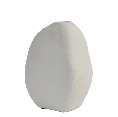 White Organic Vase Small