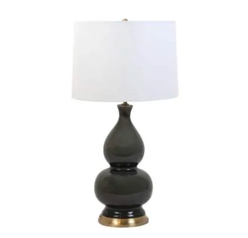 Ceramic grey gold lamp