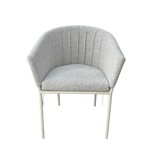 Grey Marl Pleated Dining Chair