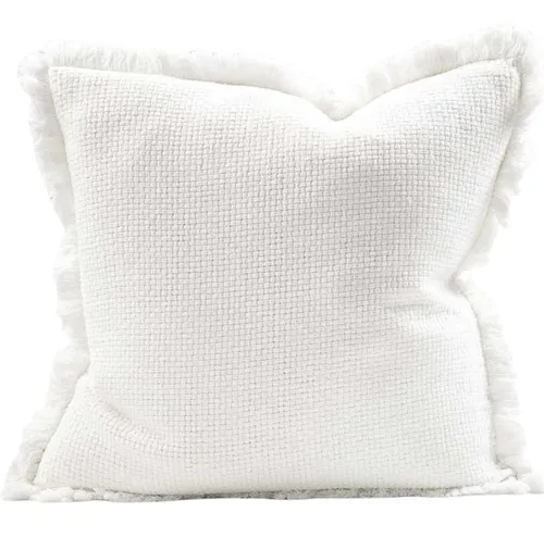 Cream Chelsea feather cushion